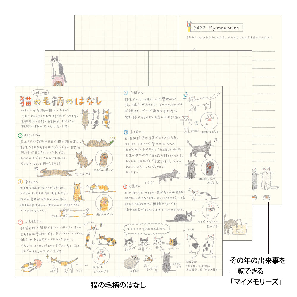 POCKET DIARY SLIM CAT 2027 (22438006)