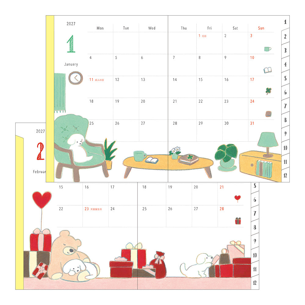 POCKET DIARY A6 DOG 2027 (22442006)