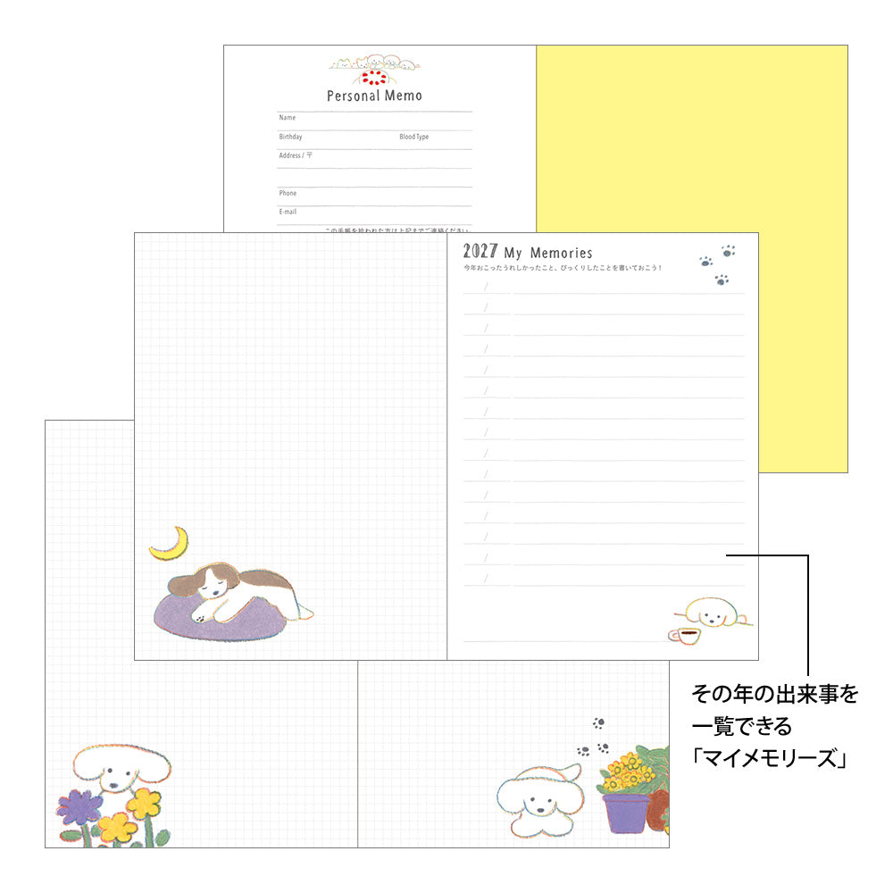 POCKET DIARY A6 DOG 2027 (22442006)