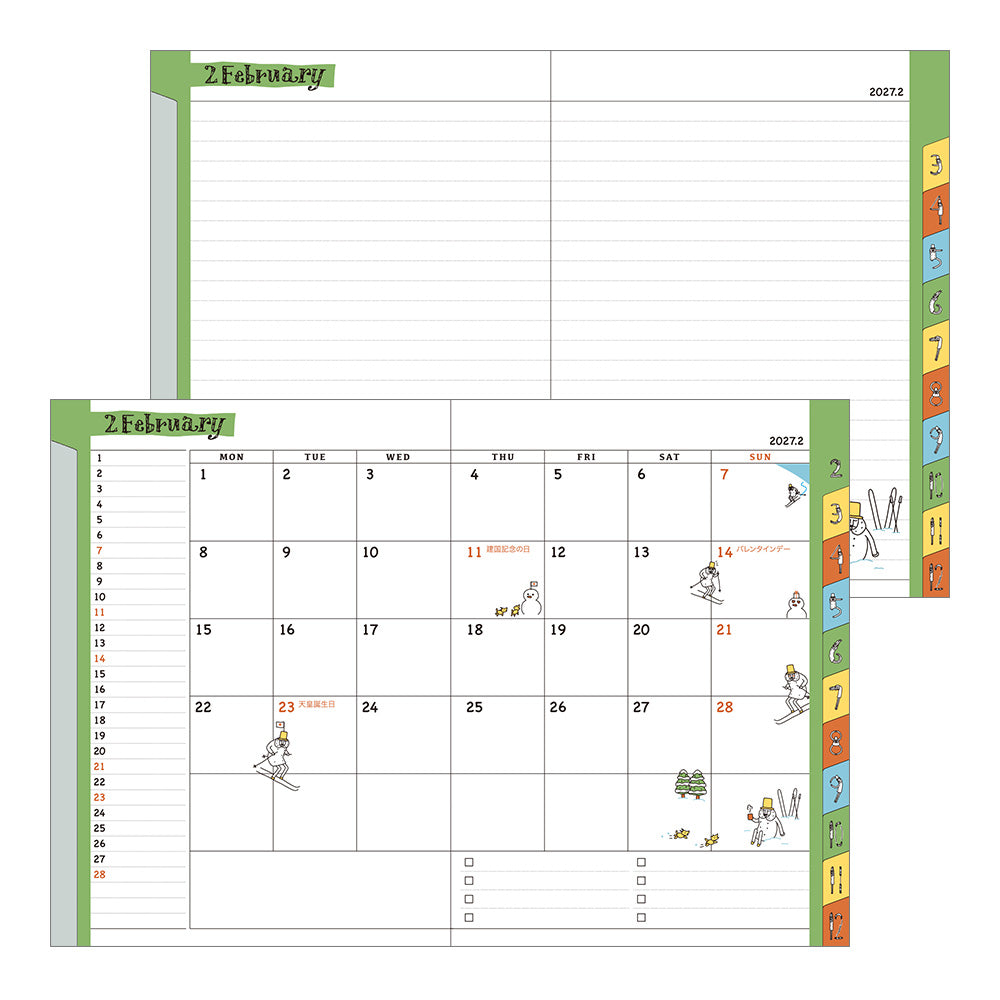 POCKET DIARY A6 MONTHLY OJISAN 2027 (22446006)