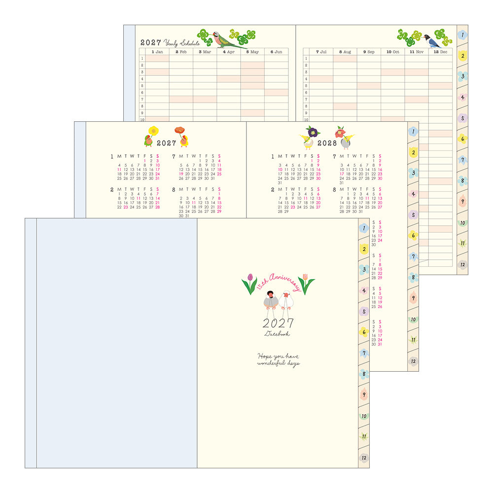 POCKET DIARY B6 BIRD 2027 (22451006)