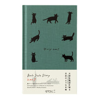 BOOK STYLE DIARY B6 VARIANT CAT GREEN 2027 (22476006)