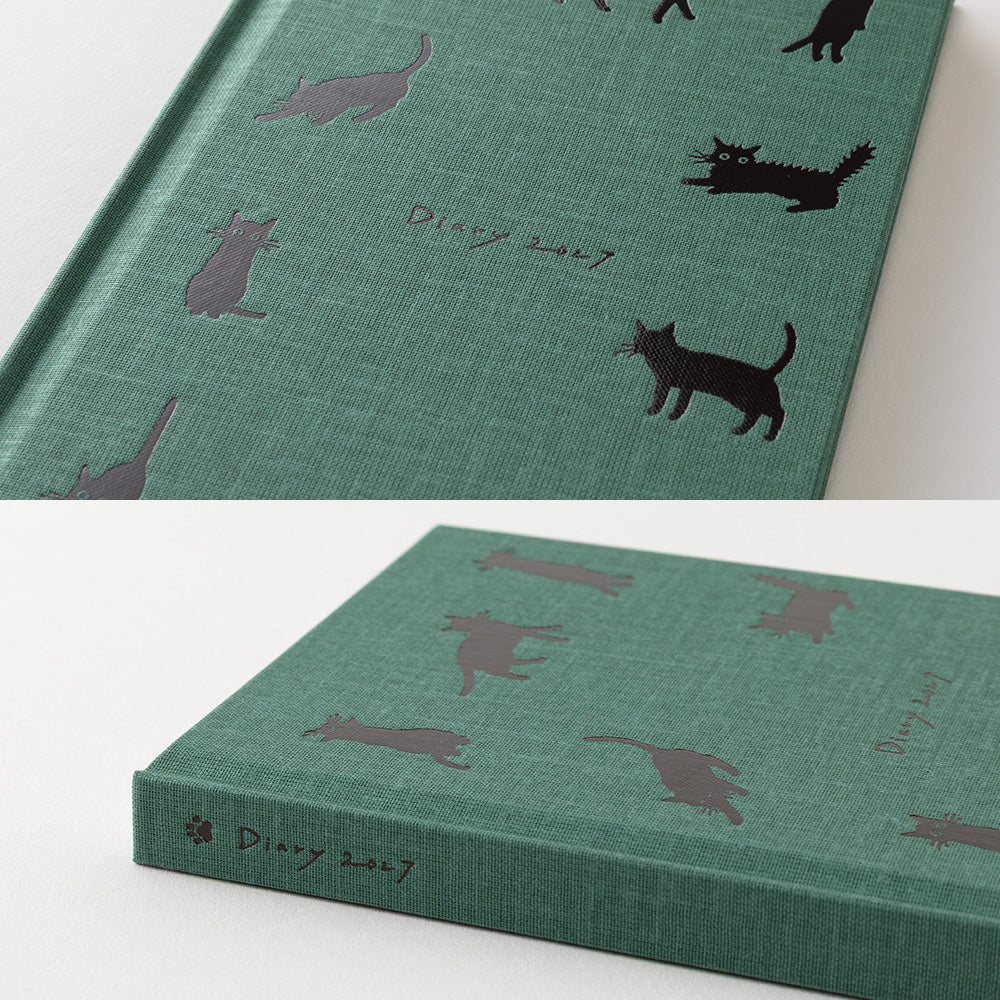 BOOK STYLE DIARY B6 VARIANT CAT GREEN 2027 (22476006)
