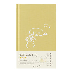 BOOK STYLE DIARY B6 VARIANT DOG YELLOW 2027 (22478006)
