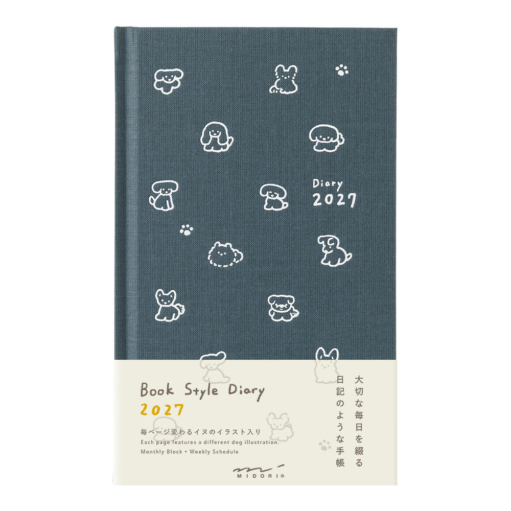 BOOK STYLE DIARY B6 VARIANT DOG NAVY 2027 (22479006)