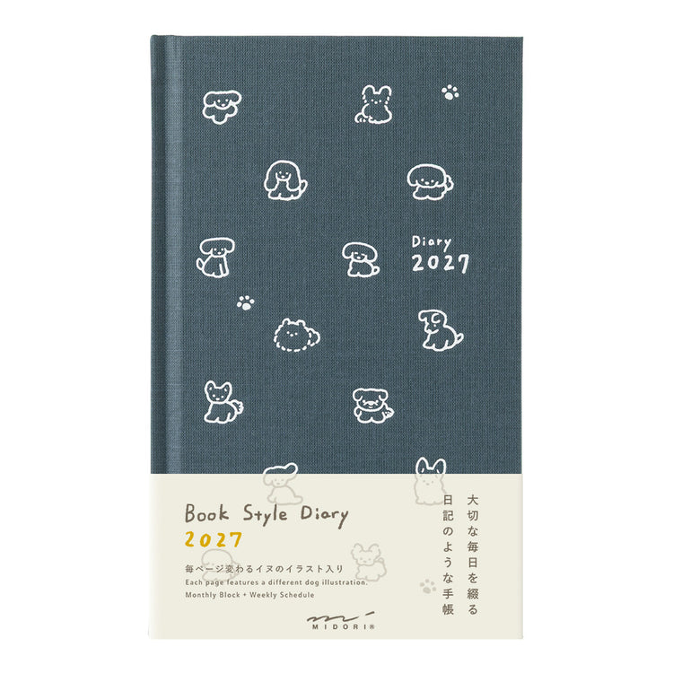 BOOK STYLE DIARY B6 VARIANT DOG NAVY 2027 (22479006)