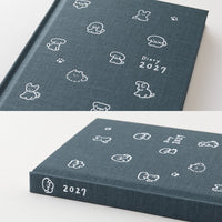 BOOK STYLE DIARY B6 VARIANT DOG NAVY 2027 (22479006)