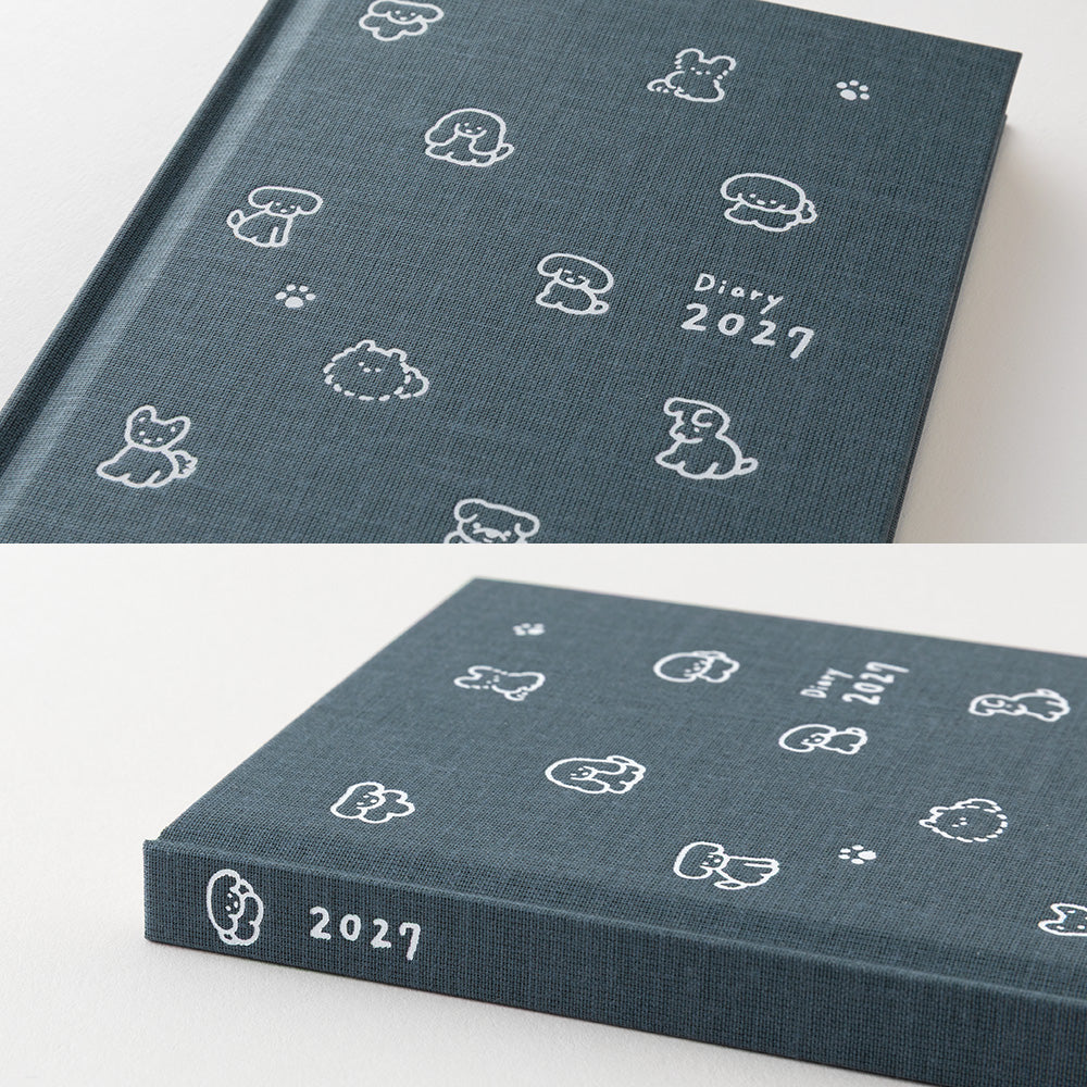 BOOK STYLE DIARY B6 VARIANT DOG NAVY 2027 (22479006)