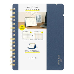 PLUS STAND DIARY B6 VARIANT NAVY 2027 (22480006)