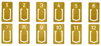 BRASS NUMBER CLIP