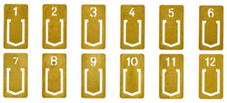 BRASS NUMBER CLIP