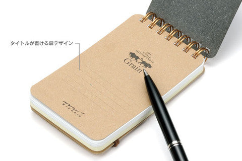 GRAIN MEMO PAD BLACK