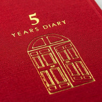 DIARY 5 YEARS GATE RED