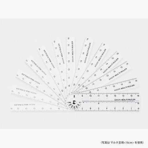MULTI RULER 30CM CLEAR
