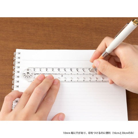 MULTI RULER 30CM CLEAR