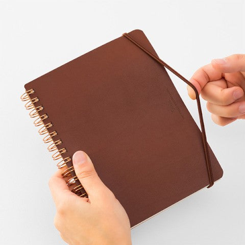 GRAIN NOTEBOOK B6 DARK BROWN