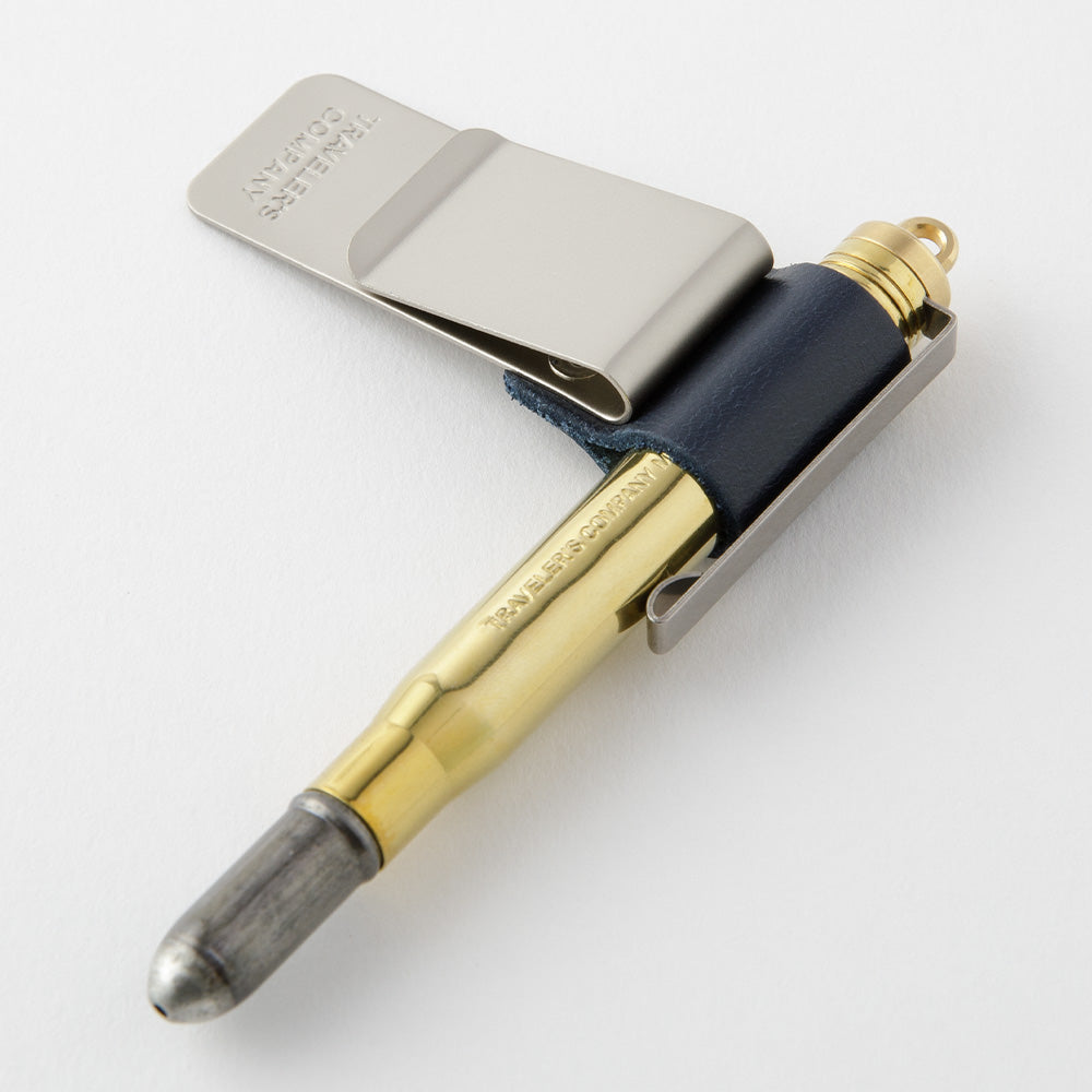 016 PEN HOLDER MEDIUM BLUE