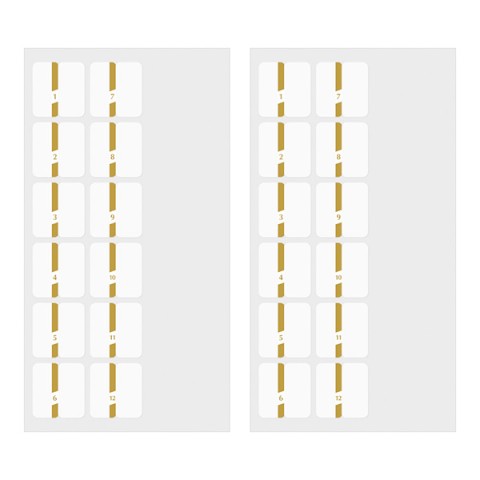 INDEX LABEL CHIRATTO NUMBER GOLD