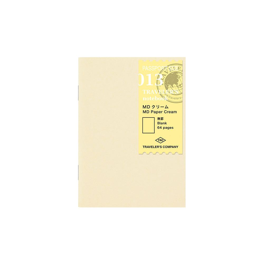 P13 PASSPORT SIZE REFILL MD PAPER CREAM BLANK