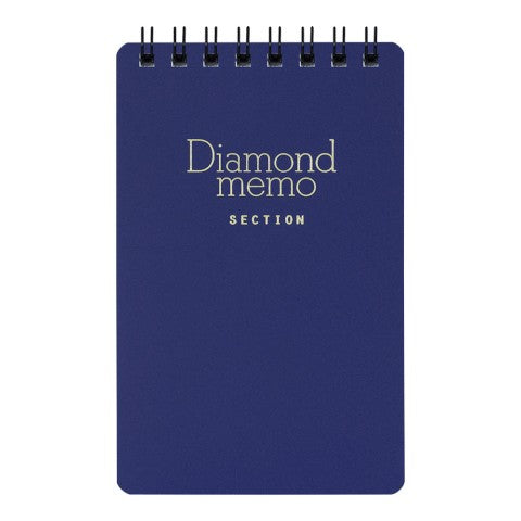 MIDORI DIAMOND MEMO PAD - MEDIUM 3" X 4.7" - 5 MM GRAPH - 40 SHEETS - BLUE