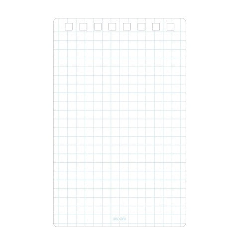 MIDORI DIAMOND MEMO PAD - MEDIUM 3" X 4.7" - 5 MM GRAPH - 40 SHEETS - BLUE