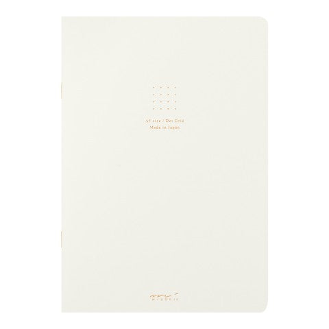 MIDORI SOFT COLOR NOTEBOOK - A5 - DOT GRID - WHITE