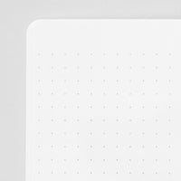 MIDORI SOFT COLOR NOTEBOOK - A5 - DOT GRID - WHITE