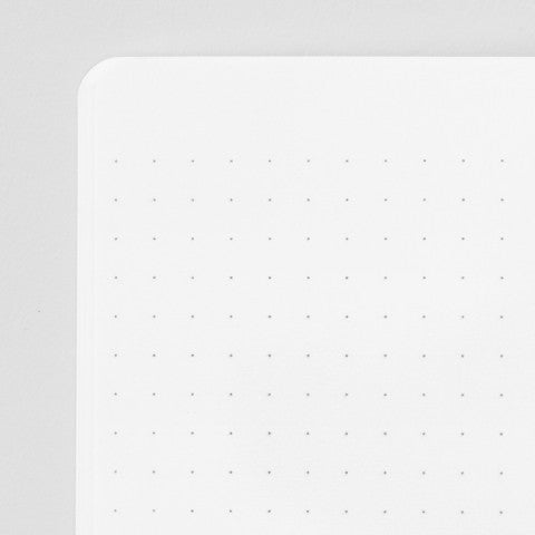 MIDORI SOFT COLOR NOTEBOOK - A5 - DOT GRID - WHITE