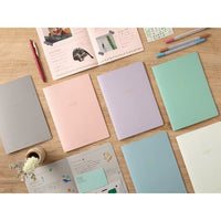 MIDORI SOFT COLOR NOTEBOOK - A5 - DOT GRID - WHITE