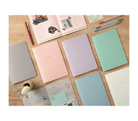 MIDORI SOFT COLOR NOTEBOOK - A5 - DOT GRID - WHITE
