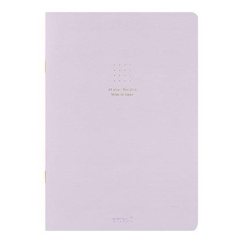 MIDORI SOFT COLOR NOTEBOOK - A5 - DOT GRID - PURPLE