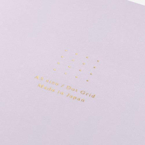 MIDORI SOFT COLOR NOTEBOOK - A5 - DOT GRID - PURPLE