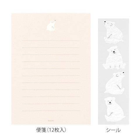 LETTER SET WITH STICKERS 311 POLAR BEAR A (CHANGE FROM JP#232057)