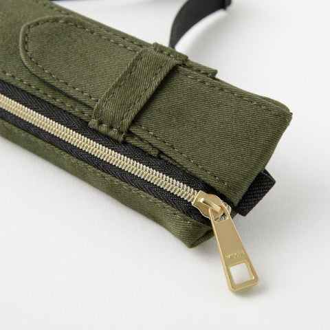 BOOK BAND PEN CASE B6 - A5  KHAKI 