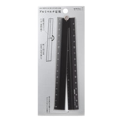 ALUMINUM MULTIPLE RULER 30CM BLACK A (CHANGE FROM JP#231369)