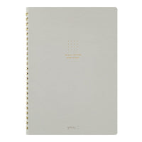 RING NOTEBOOK A5 COLOR DOT GRID GRAY