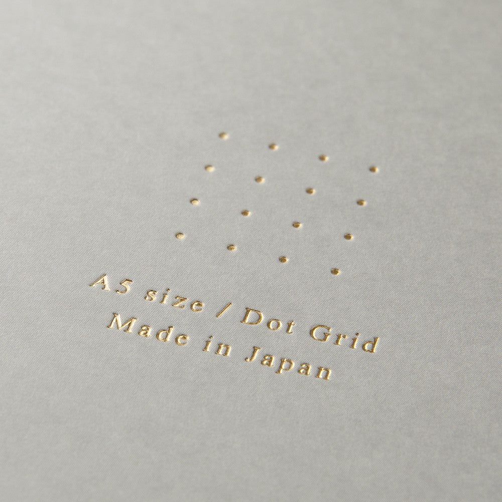 RING NOTEBOOK A5 COLOR DOT GRID GRAY