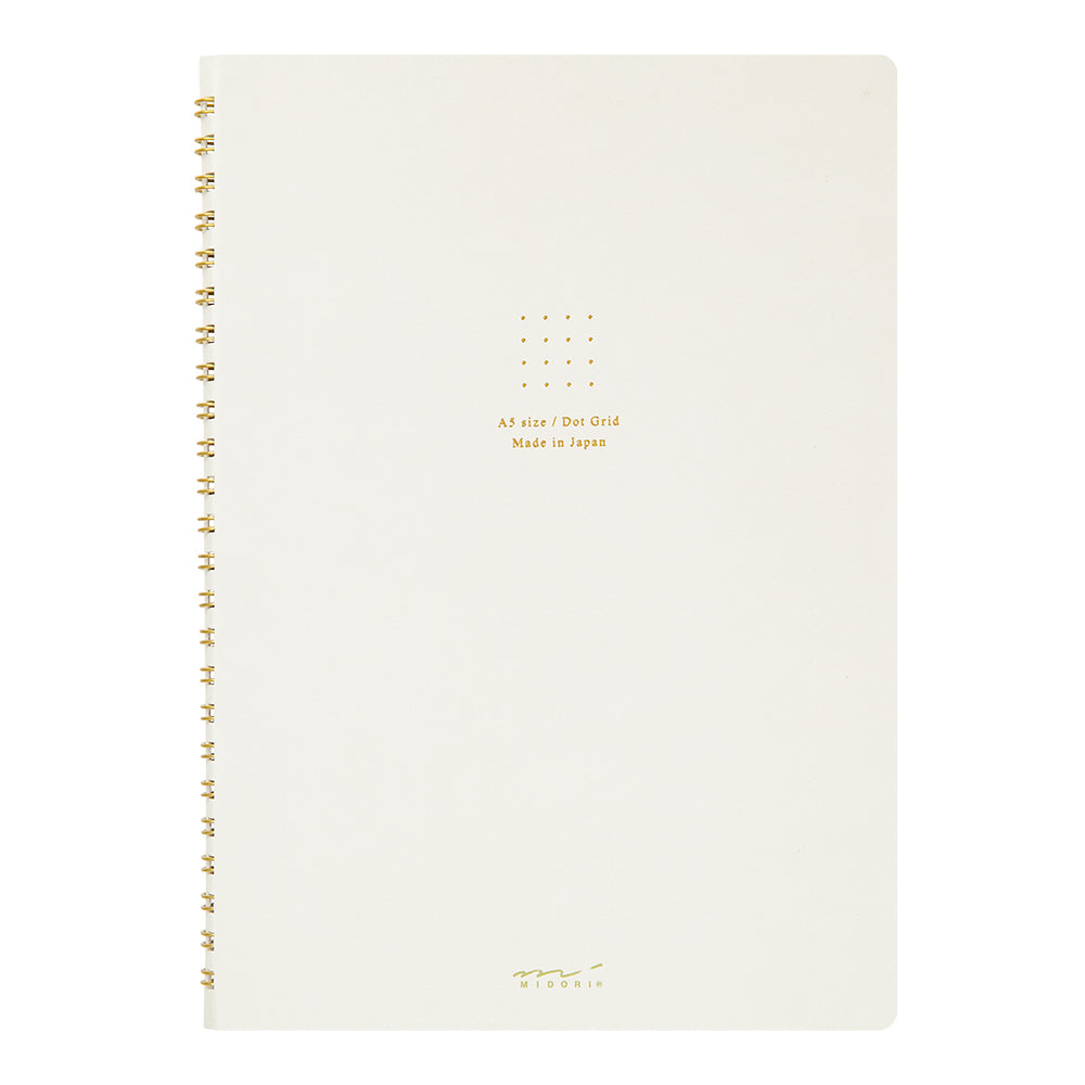 RING NOTEBOOK A5 COLOR DOT GRID WHITE