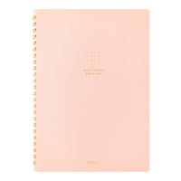RING NOTEBOOK A5 COLOR DOT GRID PINK