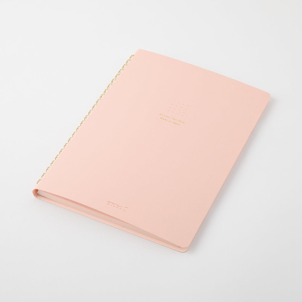 RING NOTEBOOK A5 COLOR DOT GRID PINK