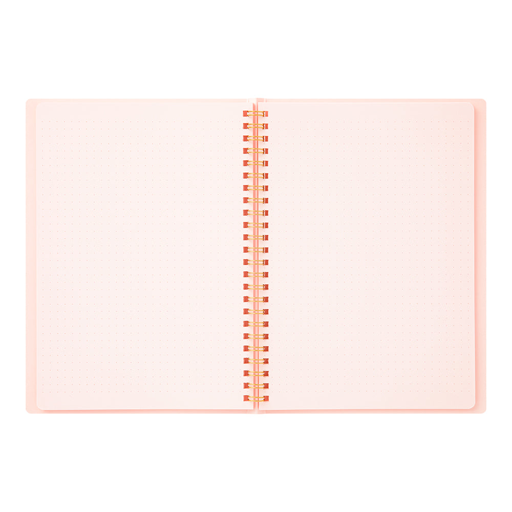 RING NOTEBOOK A5 COLOR DOT GRID PINK