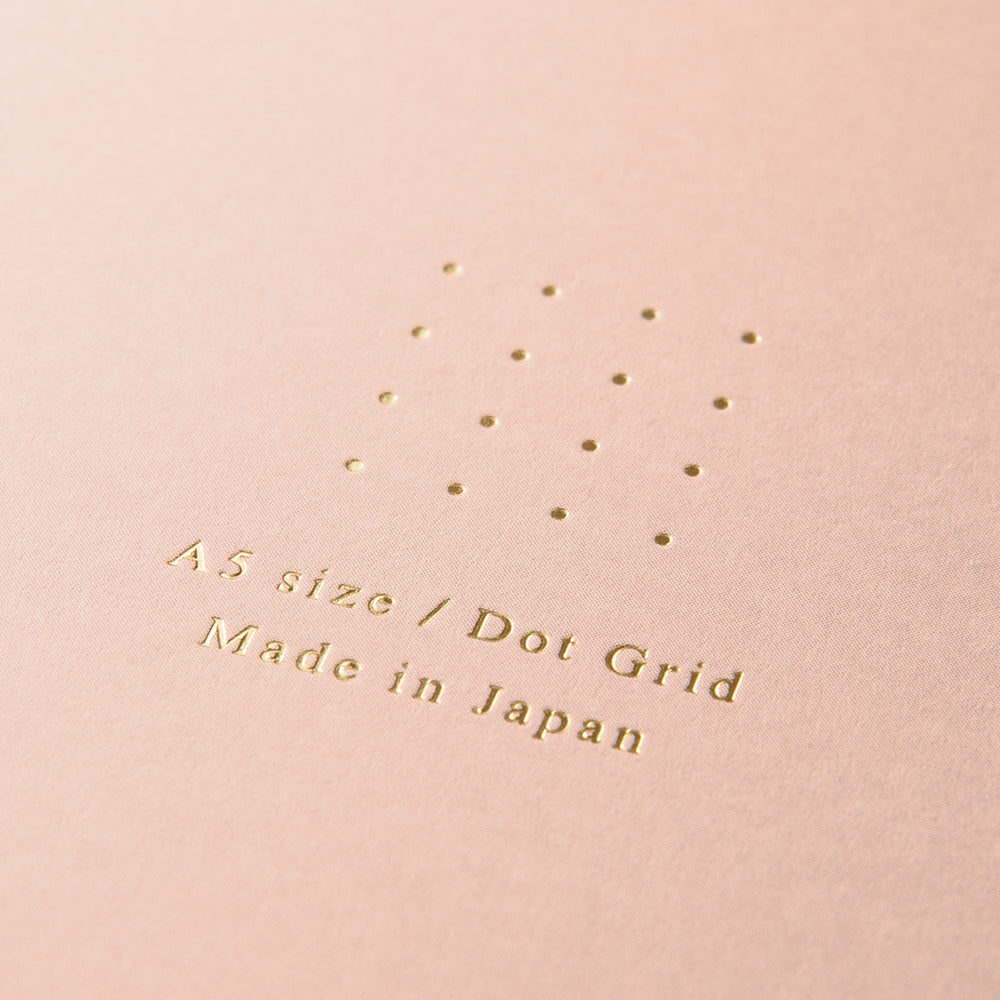 RING NOTEBOOK A5 COLOR DOT GRID PINK