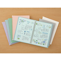 RING NOTEBOOK A5 COLOR DOT GRID PINK