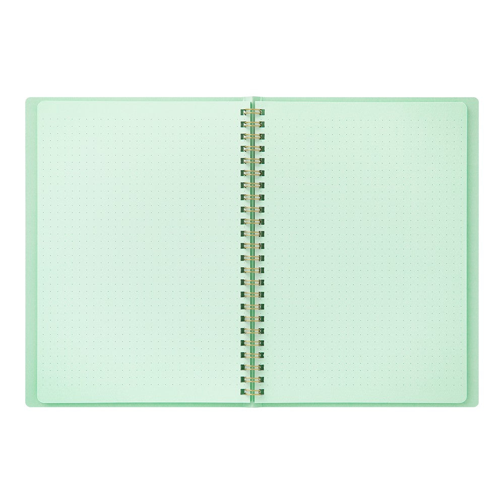 RING NOTEBOOK A5 COLOR DOT GRID GREEN