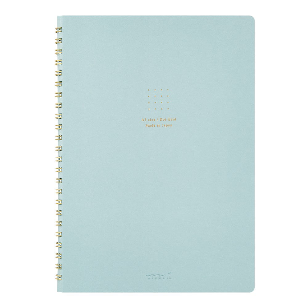 RING NOTEBOOK A5 COLOR DOT GRID BLUE