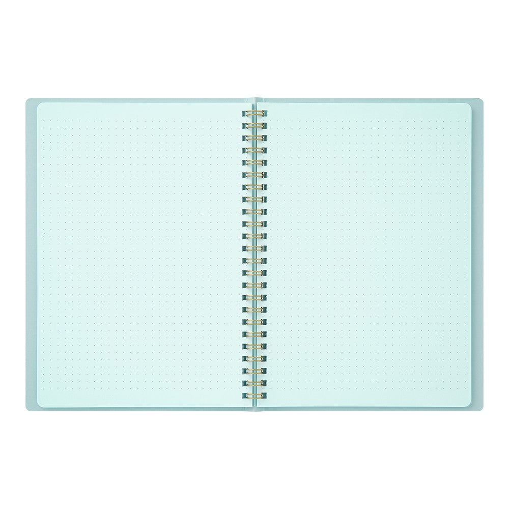 RING NOTEBOOK A5 COLOR DOT GRID BLUE