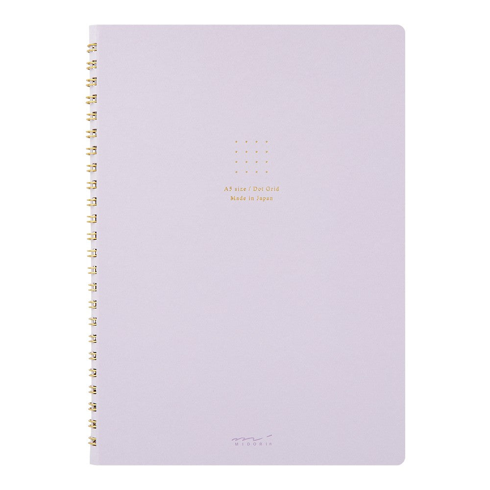 RING NOTEBOOK A5 COLOR DOT GRID PURPLE