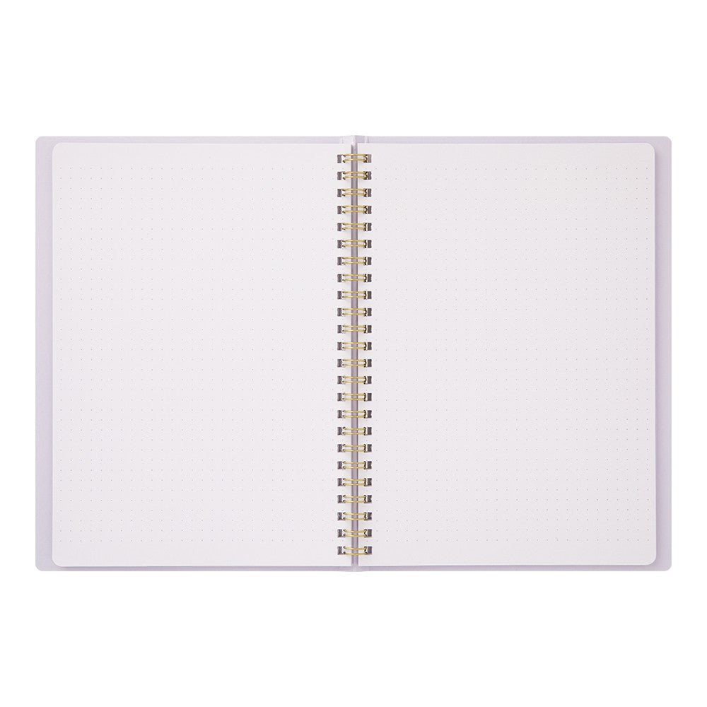RING NOTEBOOK A5 COLOR DOT GRID PURPLE