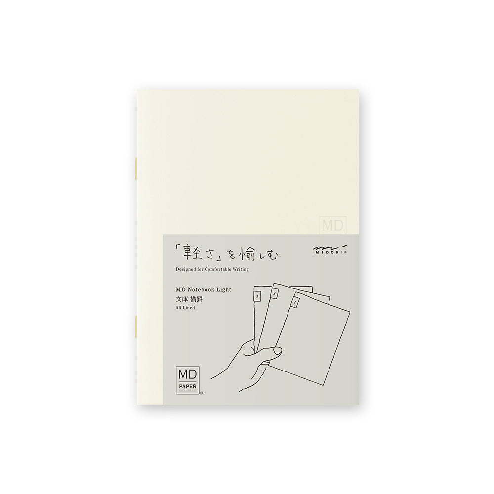 MD NOTEBOOK LIGHT A6 LINED 3PCS PACK A (CHANGE FROM JP#231701)