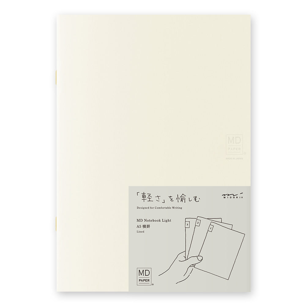 MD NOTEBOOK LIGHT A5 LINED 3PCS PACK A (CHANGE FROM JP#231658)